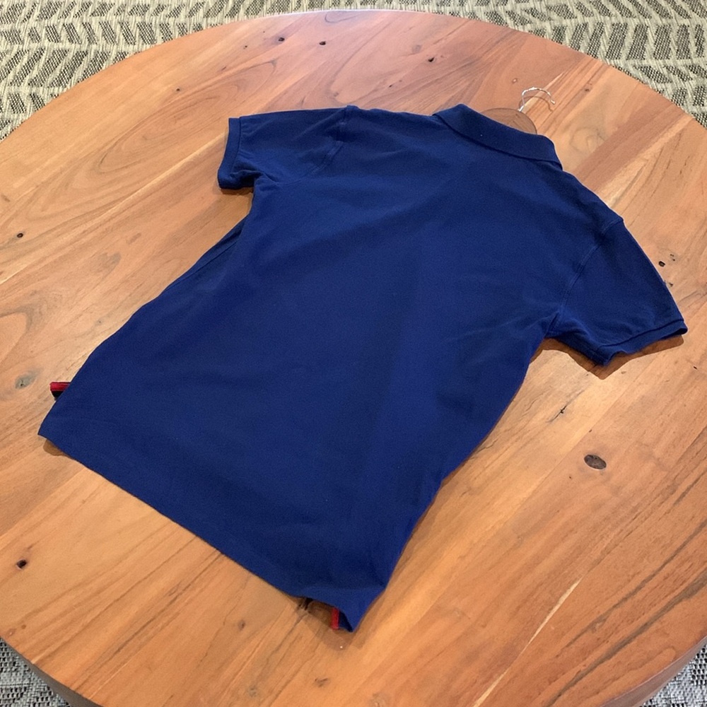 Used Rare Polo by Ralph Lauren Men's Blue Polo with Red Logo - Picture 4 of 9